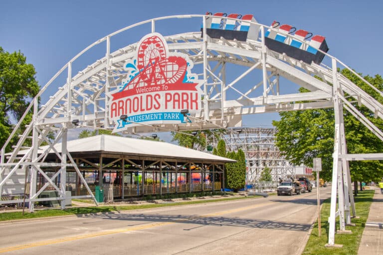 Photo of Arnolds Park Amusement Park near our Hotel in Okoboji, IA