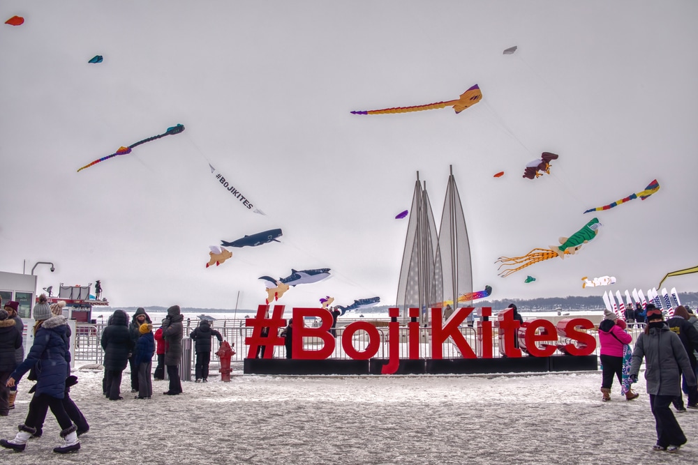 Okoboji Winter Games 2024, a photo of the kite festival