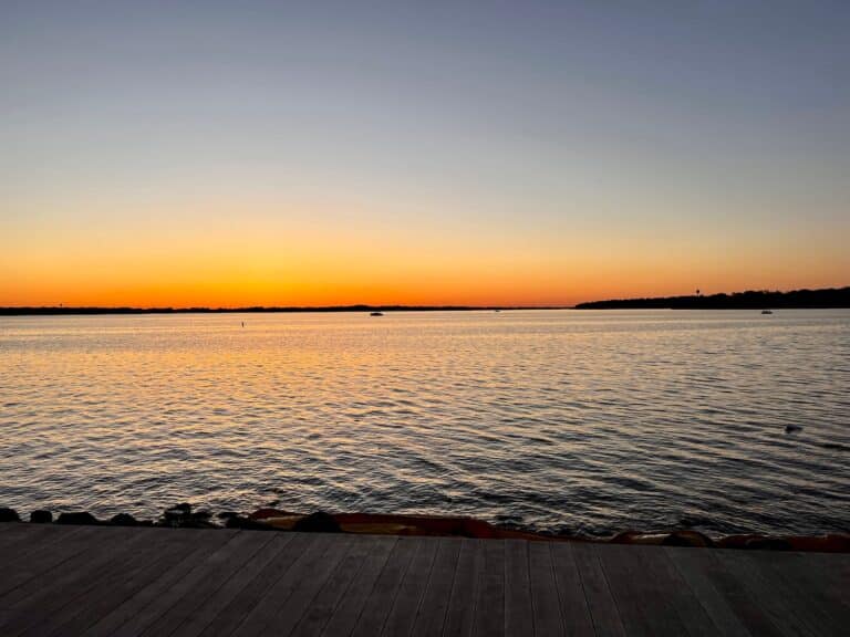 stunning sunset over West lake okoboji
